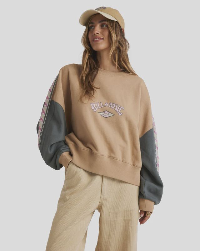 BILLABONG LADIES THE WAY BACK CREW - MULTI