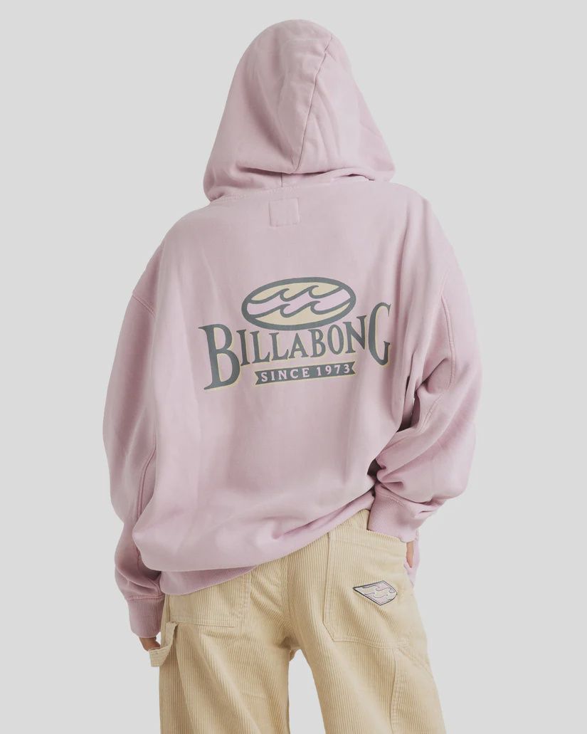 BILLABONG LADIES BEACH TOUR HOODIE - CHALK PINK