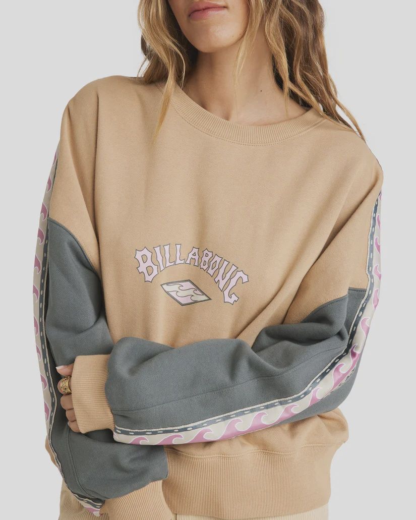 BILLABONG LADIES THE WAY BACK CREW - MULTI