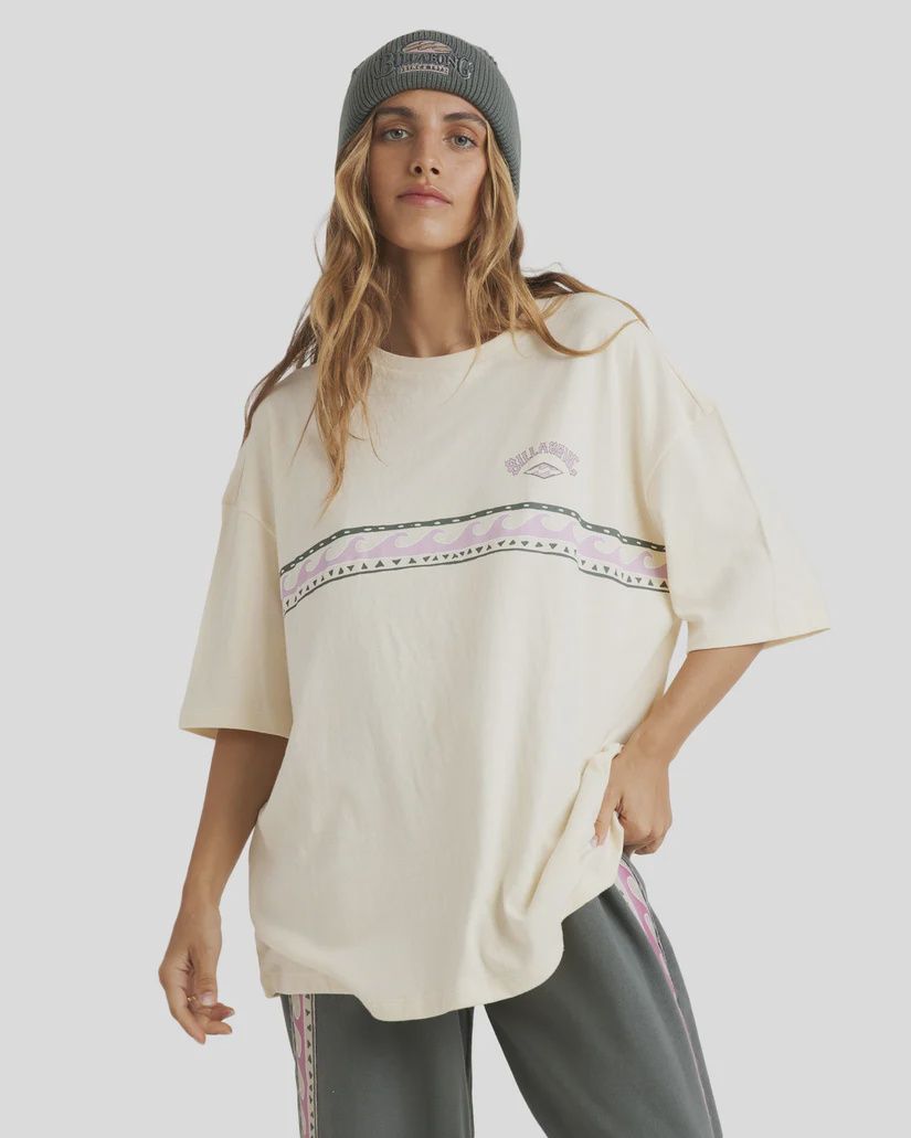 BILLABONG LADIES LOOKING UP S/S TEE - WHITECAP