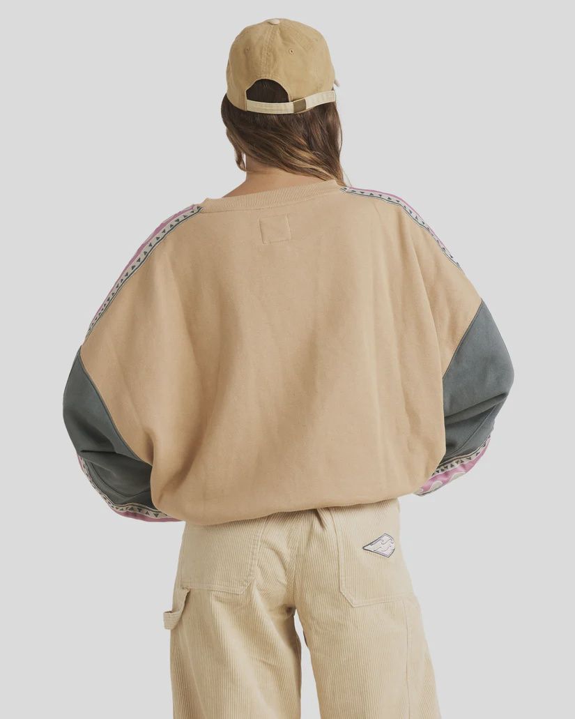 BILLABONG LADIES THE WAY BACK CREW - MULTI