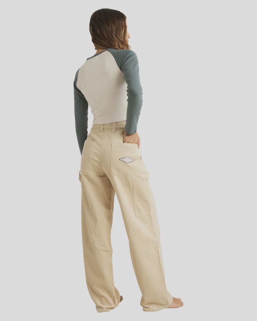 BILLABONG LADIES TONES COLLET CARPENTER PANT - OAT