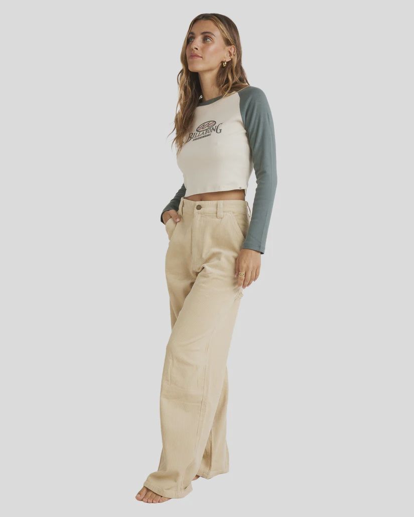 BILLABONG LADIES TONES COLLET CARPENTER PANT - OAT