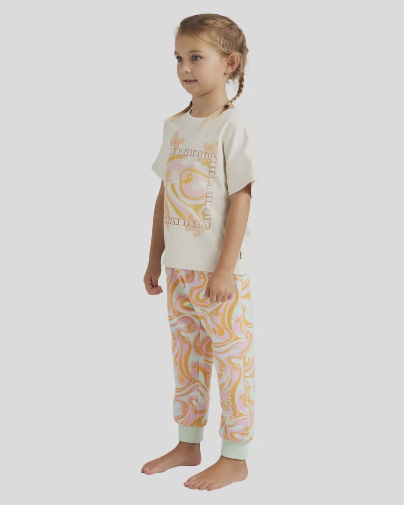 BILLABONG TODDLER GIRLS IN THE GROOVE TRACKPANT - MULTI