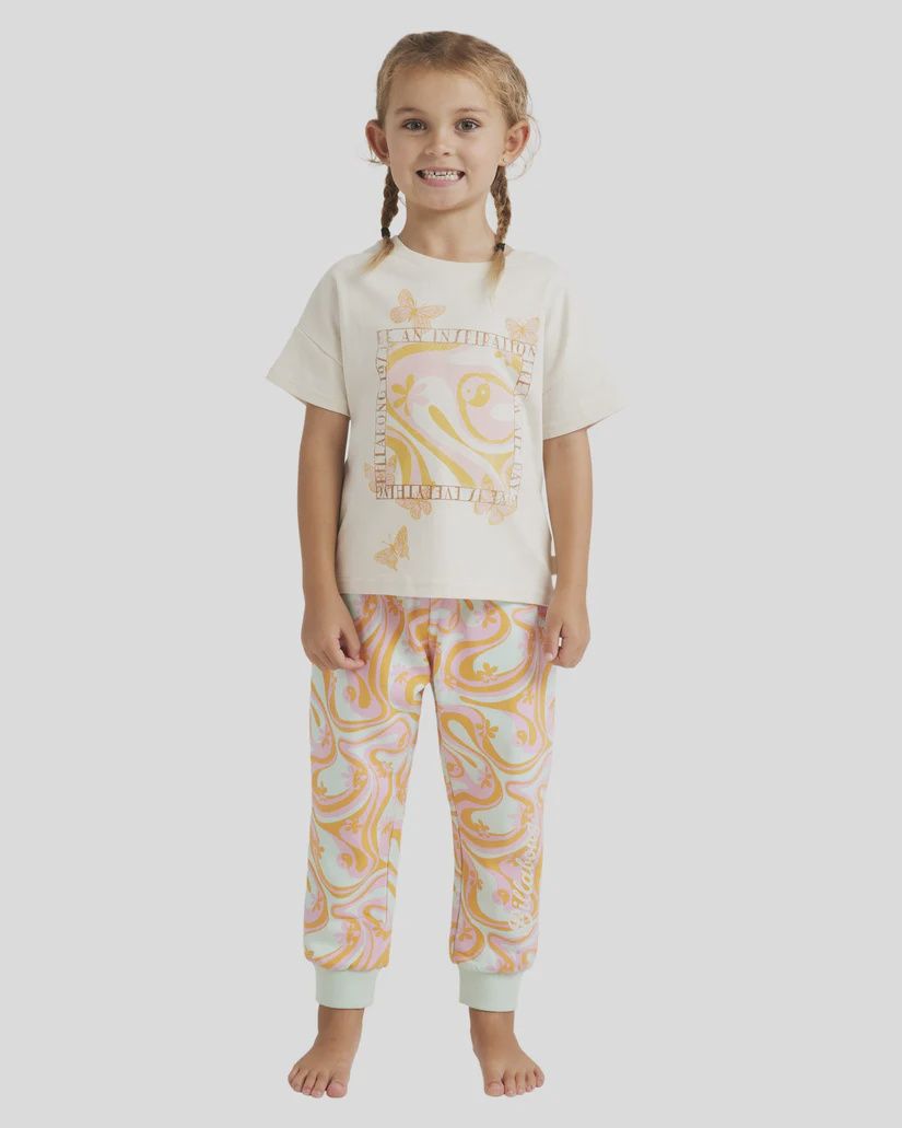 BILLABONG TODDLER GIRLS IN THE GROOVE TRACKPANT - MULTI