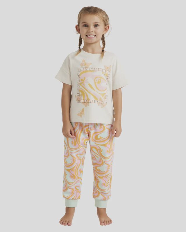 BILLABONG TODDLER GIRLS IN THE GROOVE TRACKPANT - MULTI