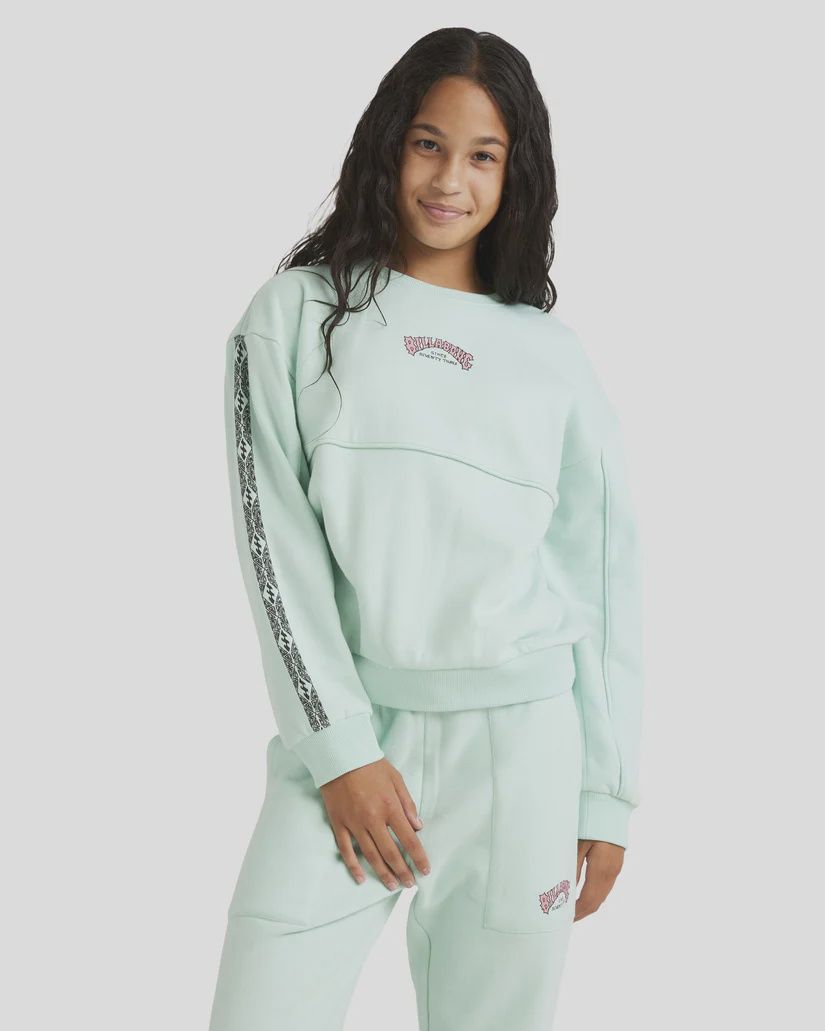 BILLABONG GIRLS WAVE OF THE DAY CREW - MINT CHIP