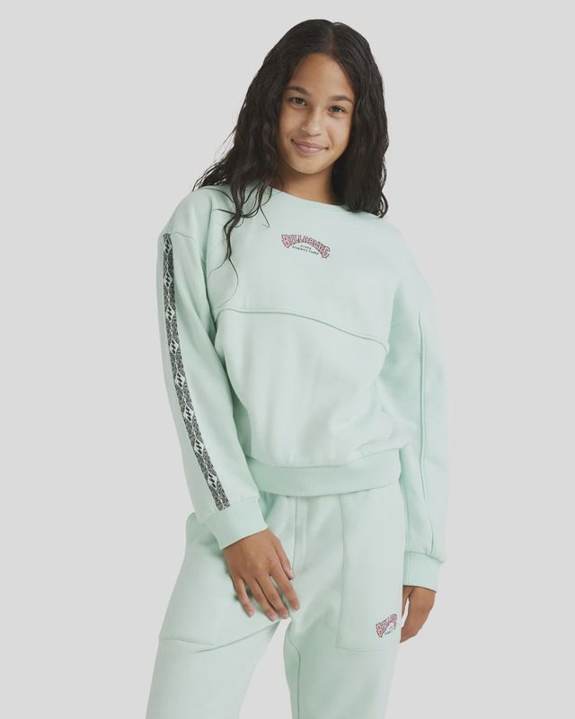BILLABONG GIRLS WAVE OF THE DAY CREW - MINT CHIP