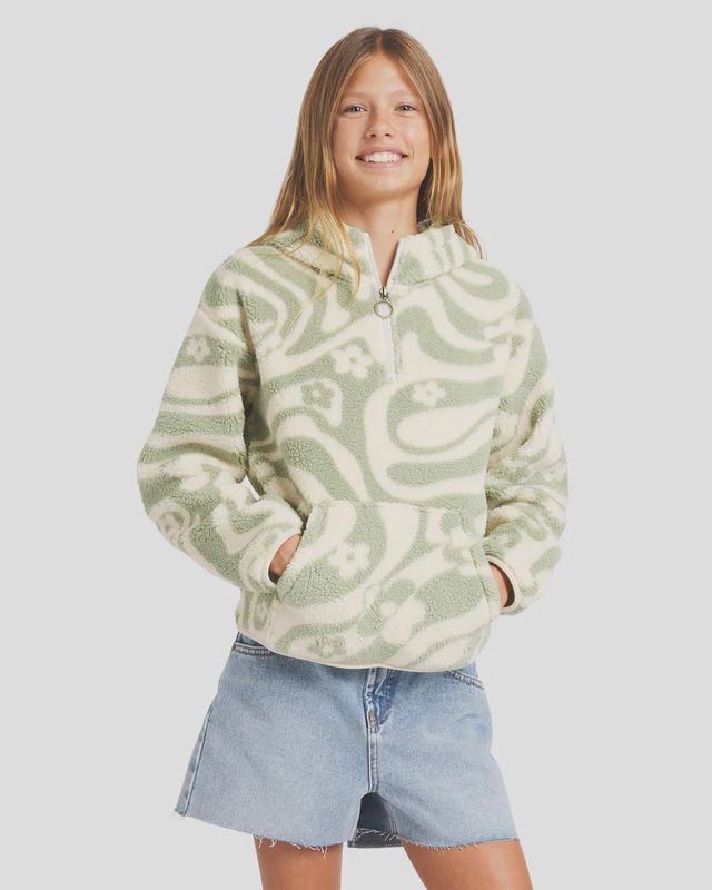 BILLABONG GIRLS JUST IN TIME POLAR FLEECE - MULTI