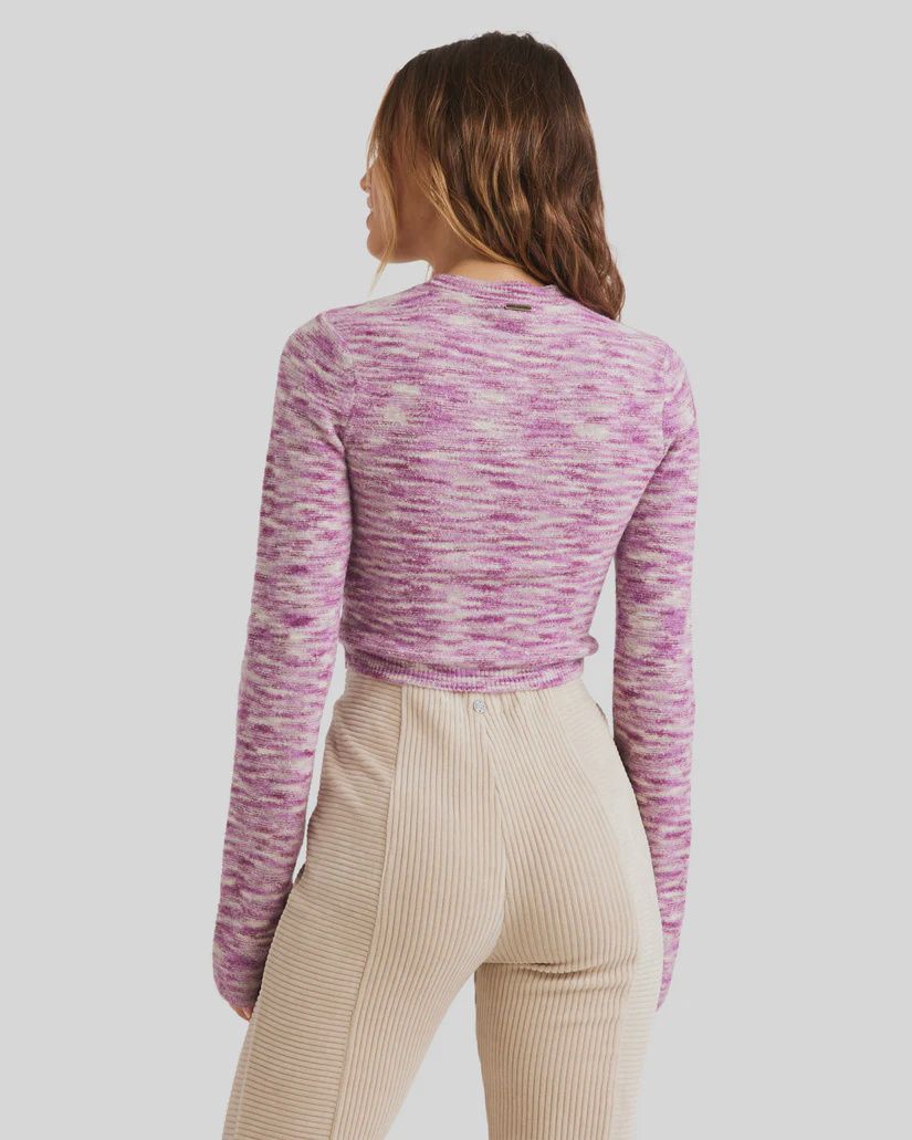 BILLABONG LADIES UNDER THE SUN L/S TOP - BRIGHT ORCHID