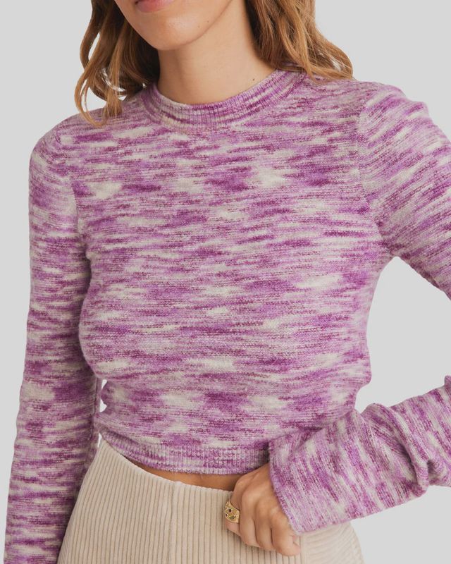 BILLABONG LADIES UNDER THE SUN L/S TOP - BRIGHT ORCHID