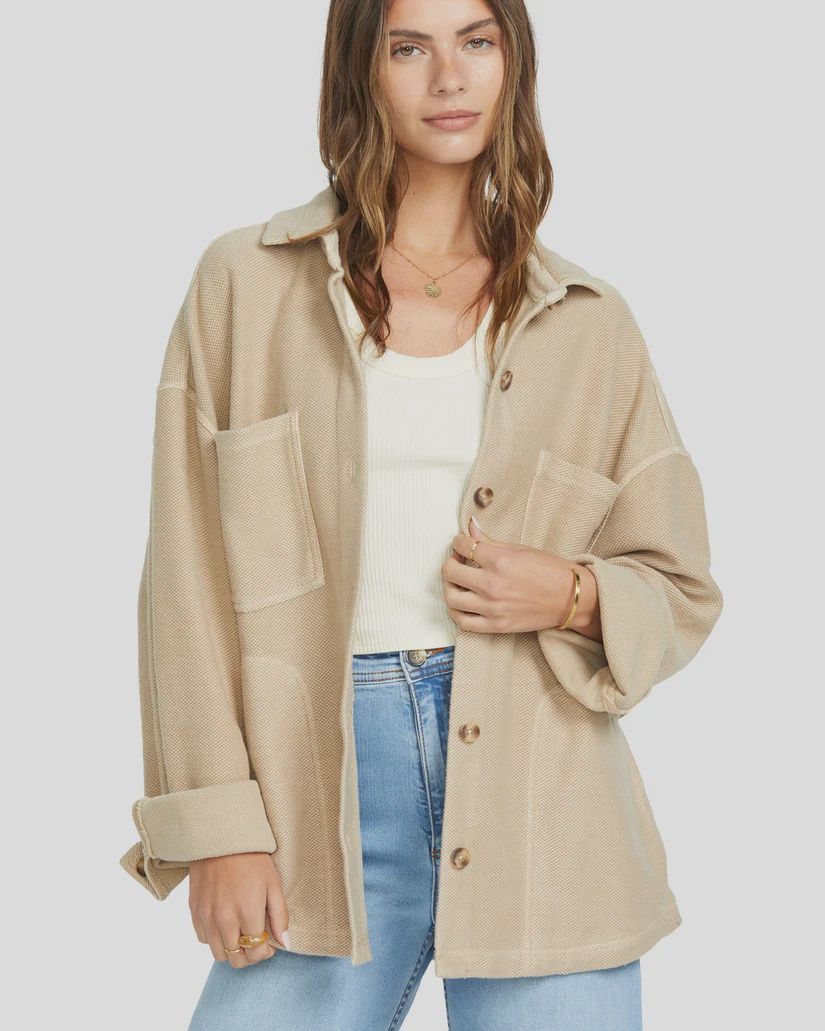 BILLABONG LADIES EVERYTIME SHACKET - KHAKI