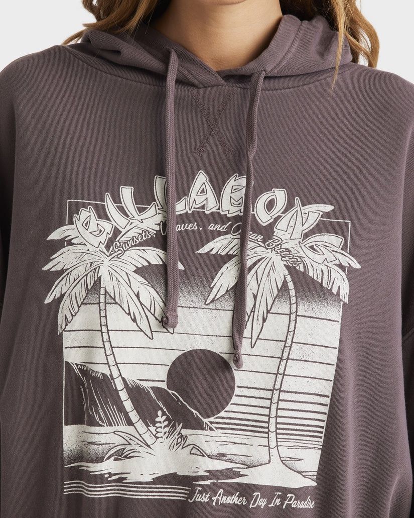 BILLABONG LADIES SWEET ESCAPE HOODIE - KONA
