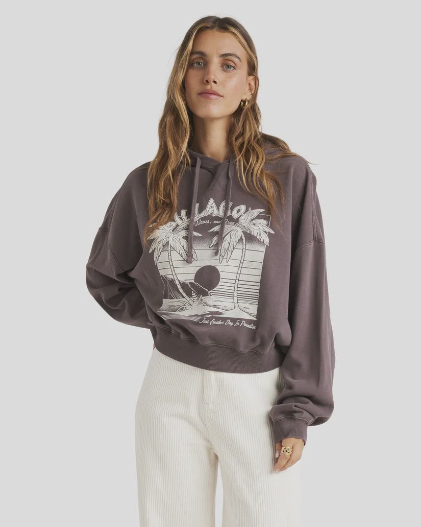 BILLABONG LADIES SWEET ESCAPE HOODIE - KONA