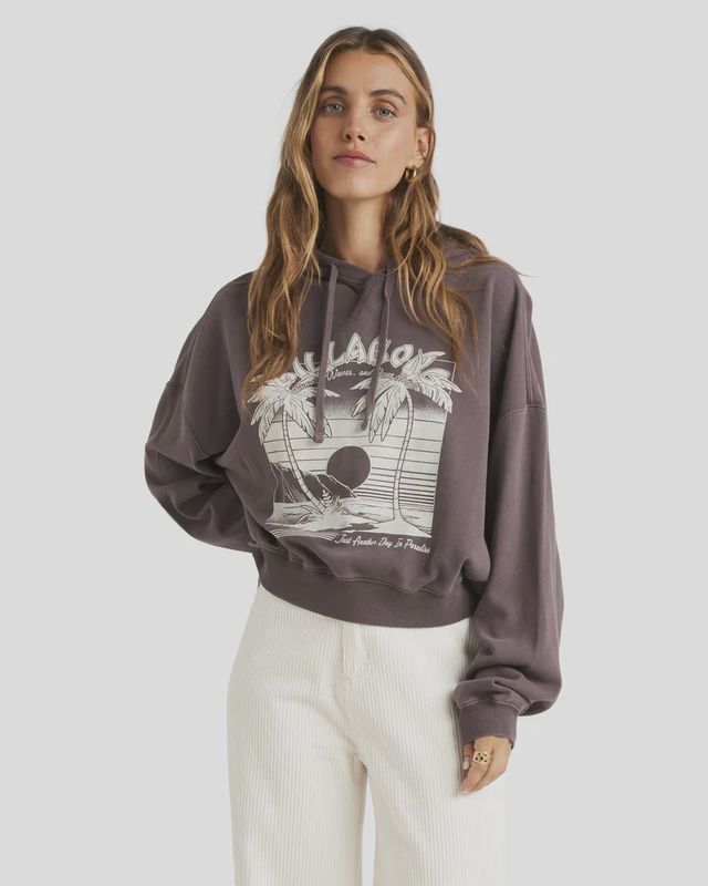 BILLABONG LADIES SWEET ESCAPE HOODIE - KONA