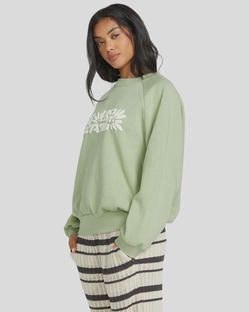BILLABONG LADIES THE WAVES CREW - PISTACHIO