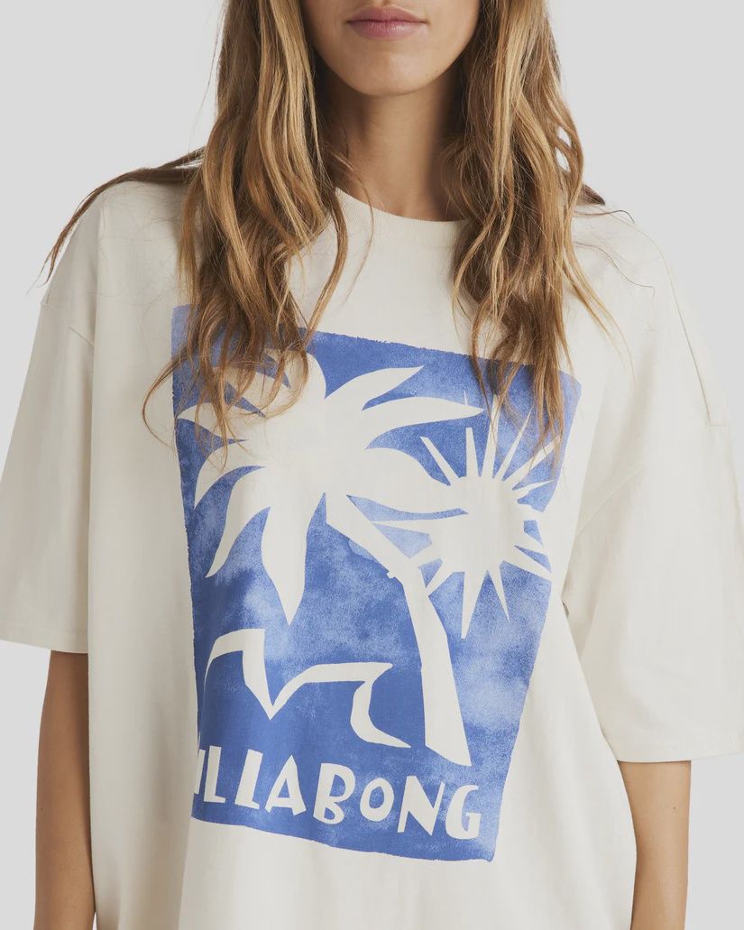 BILLABONG LADIES TRUE TIDES S/S TEE - SALT CRYSTAL