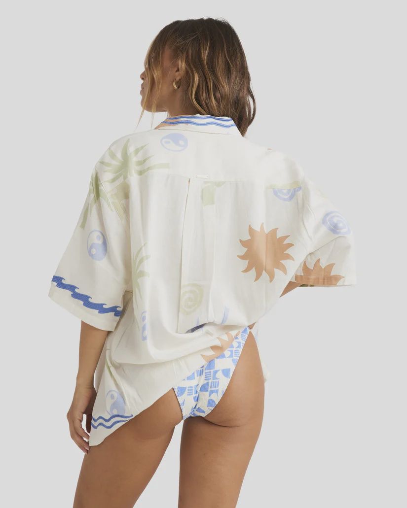 BILLABONG LADIES SUN SYMBOL S/S SHIRT - MULTI