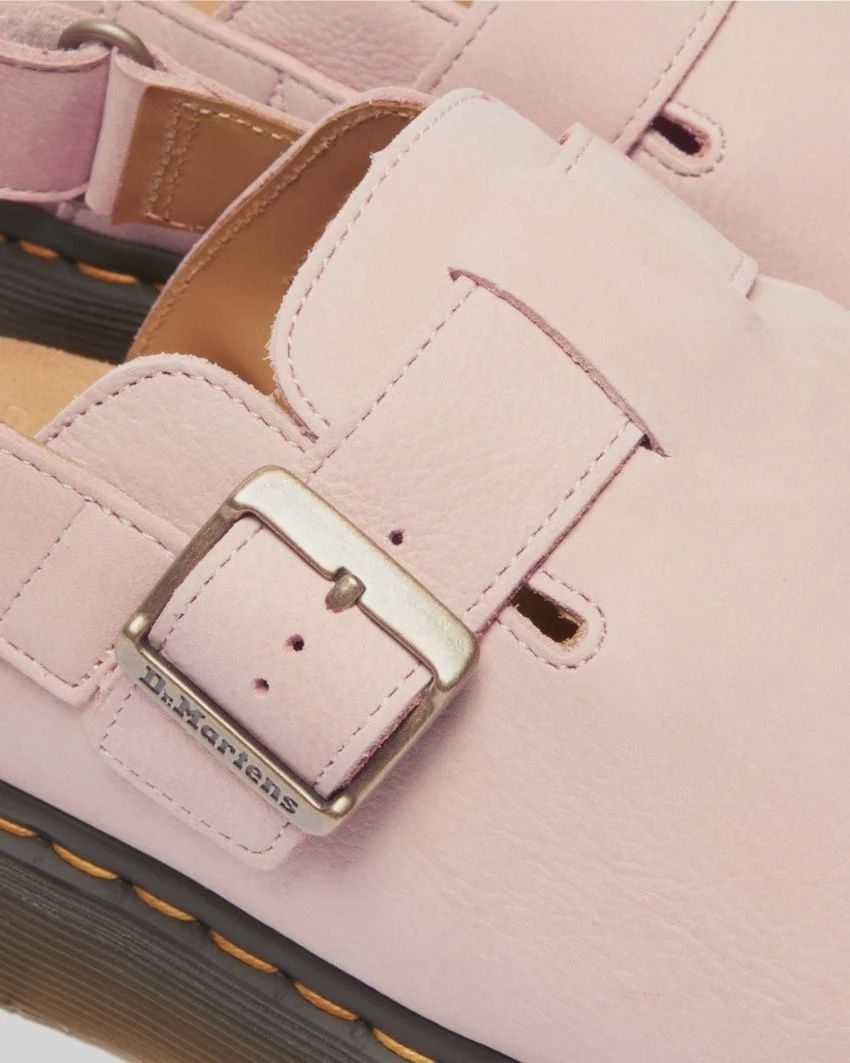 DR MARTENS JORGE II SLING BACK MULE -  POWDER PINK MILLED NUBUCK