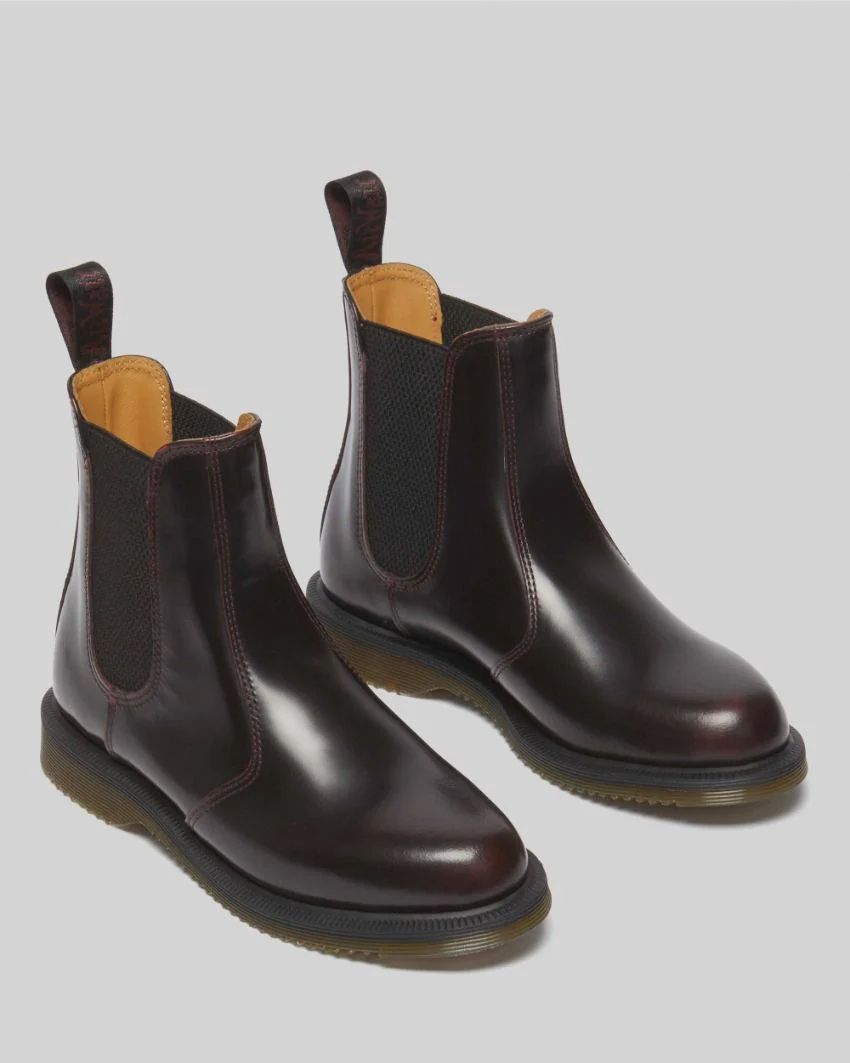 DR MARTENS FLORA CHELSEA BOOT - CHERRY RED ARCADIA
