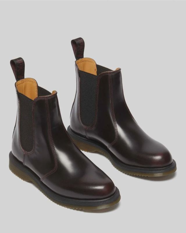 DR MARTENS FLORA CHELSEA BOOT - CHERRY RED ARCADIA