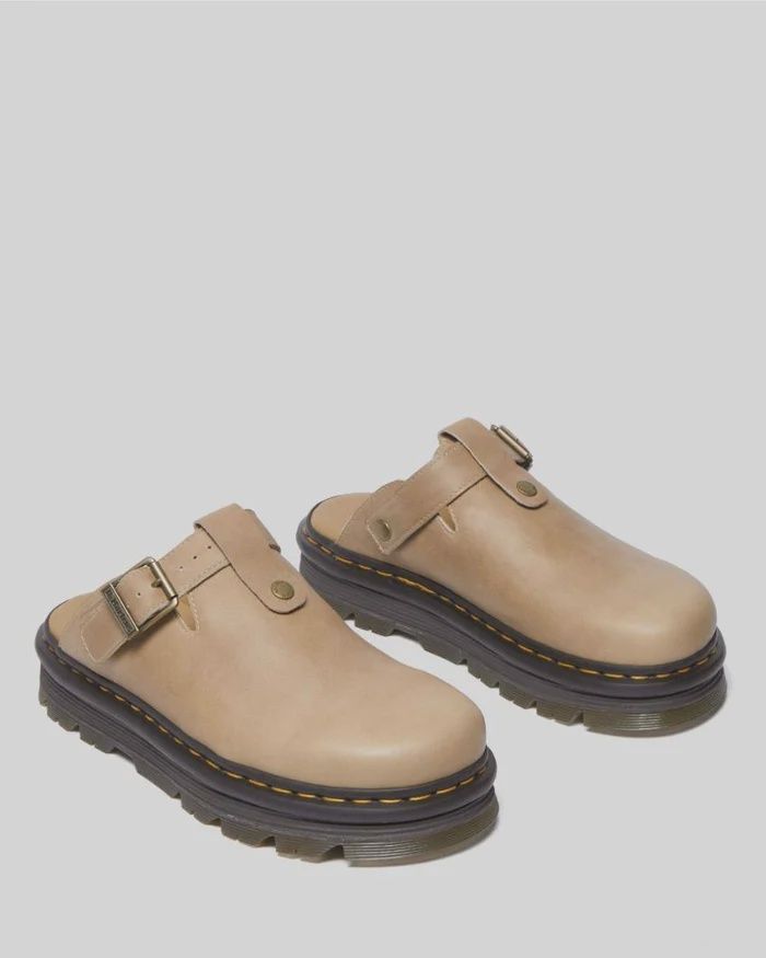 DR MARTENS UNISEX ZEBZAG MULE - PORCELAIN TAN WILDERNESS