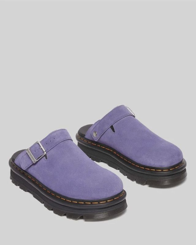 DR MARTENS ZEBZAG MULE- TWILIGHT PURPLE EH SUEDE