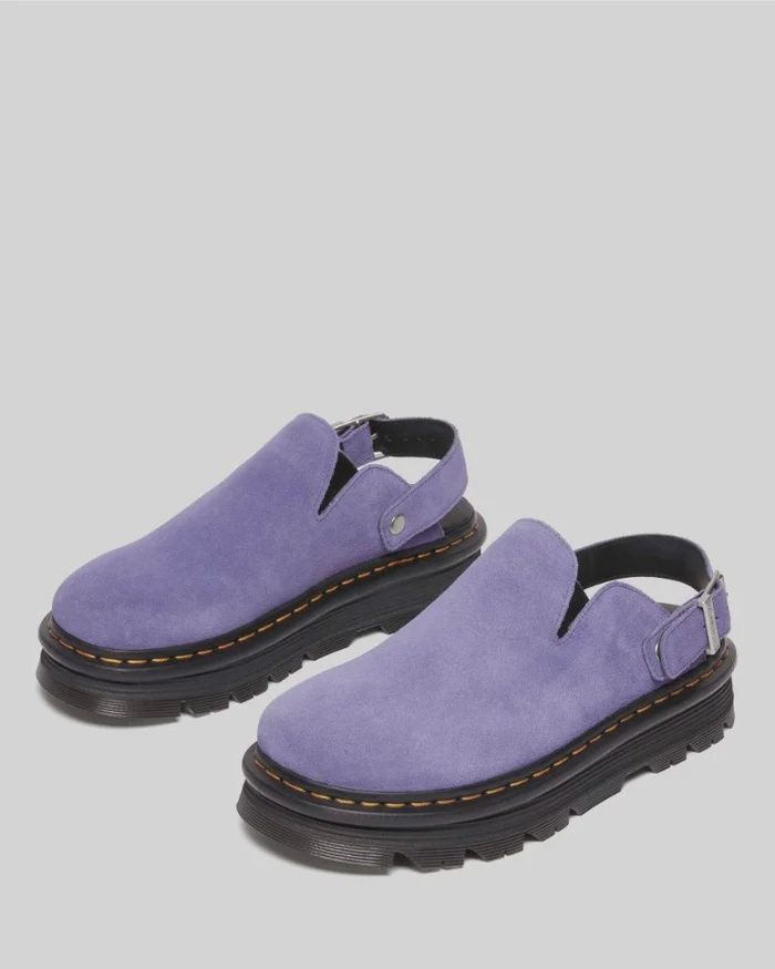 DR MARTENS ZEBZAG MULE- TWILIGHT PURPLE EH SUEDE