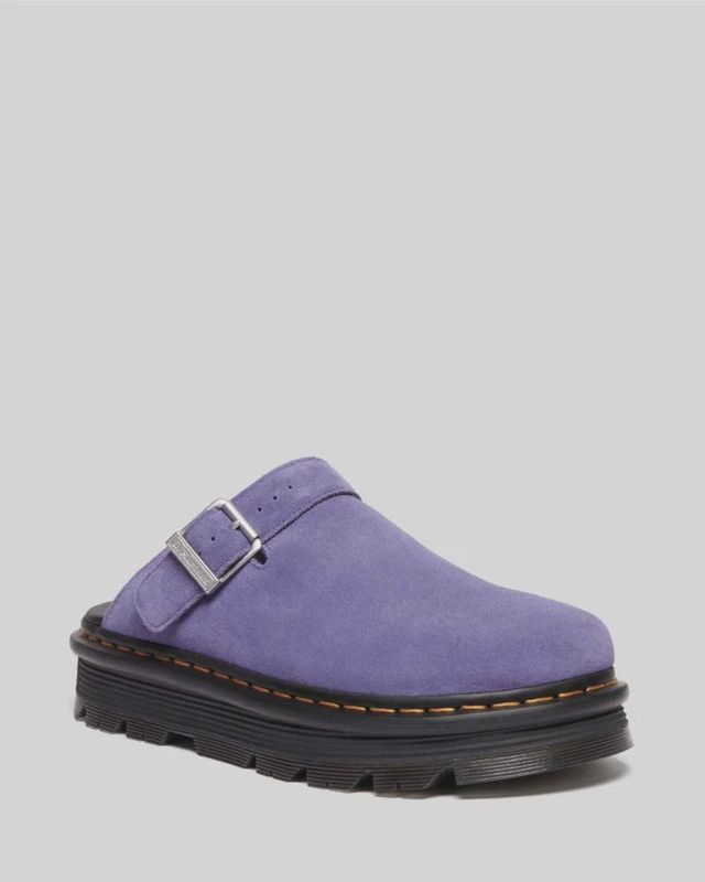 DR MARTENS ZEBZAG MULE- TWILIGHT PURPLE EH SUEDE
