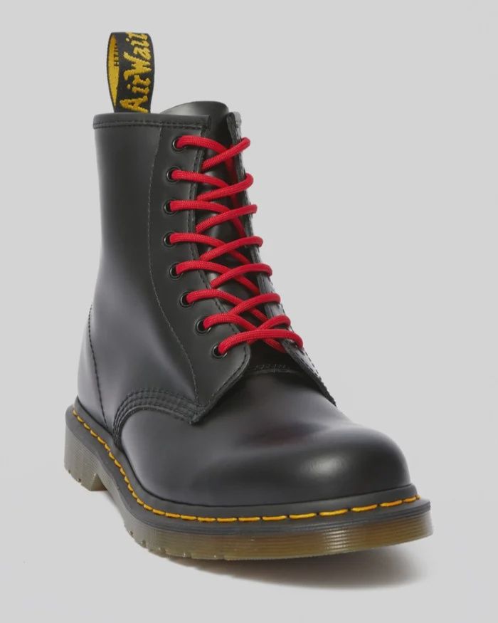 DR MARTENS 140CM ROUND LACES (8-10 EYE)- RED