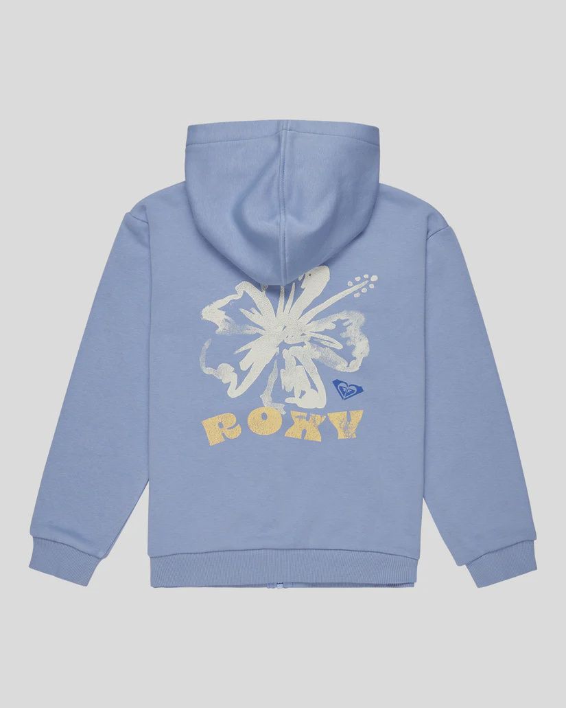 ROXY TEEN GIRLS SURF FEELING ZIPPED BRUSHED FLEECE - GRAPEMIST