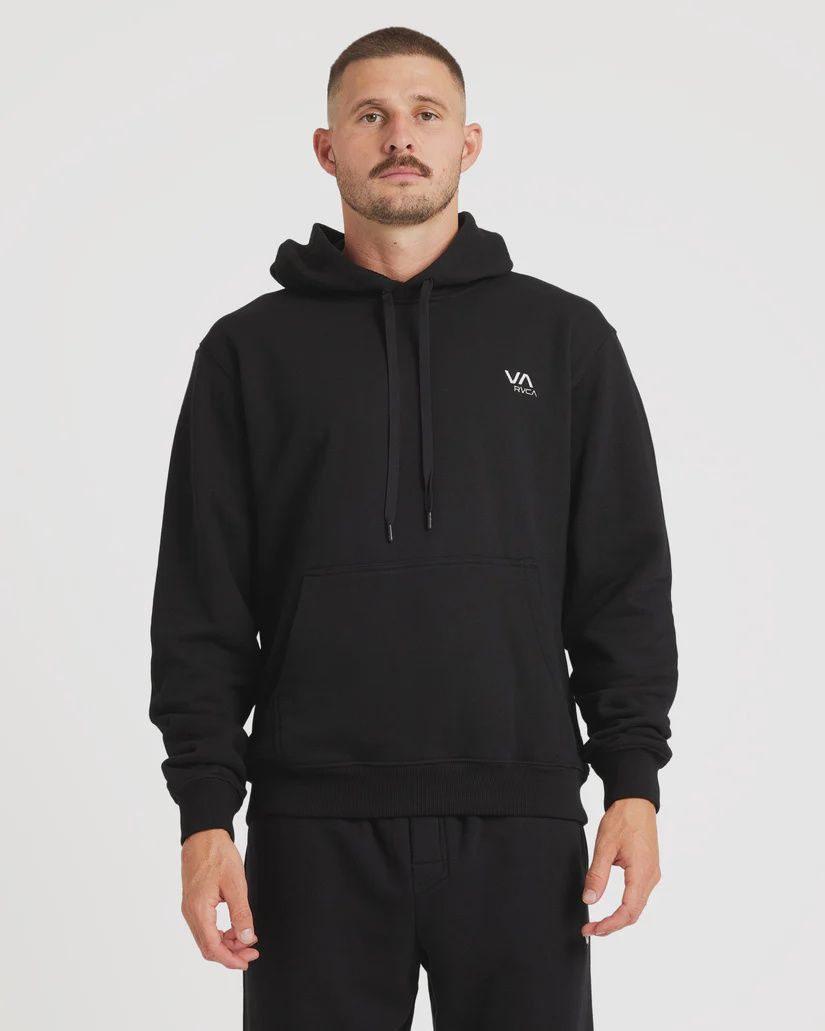 RVCA MENS VA ESSENTIAL HOODIE - BLACK