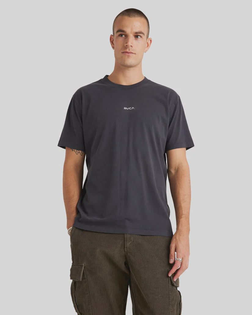 RVCA MENS RVCA UNFLIPPED SS TEE - WASHED BLACK