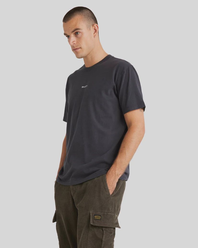 RVCA MENS RVCA UNFLIPPED SS TEE - WASHED BLACK