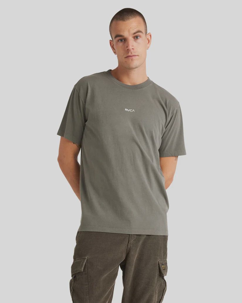 RVCA MENS RVCA UNFLIPPED SS TEE - WASHED OLIVE