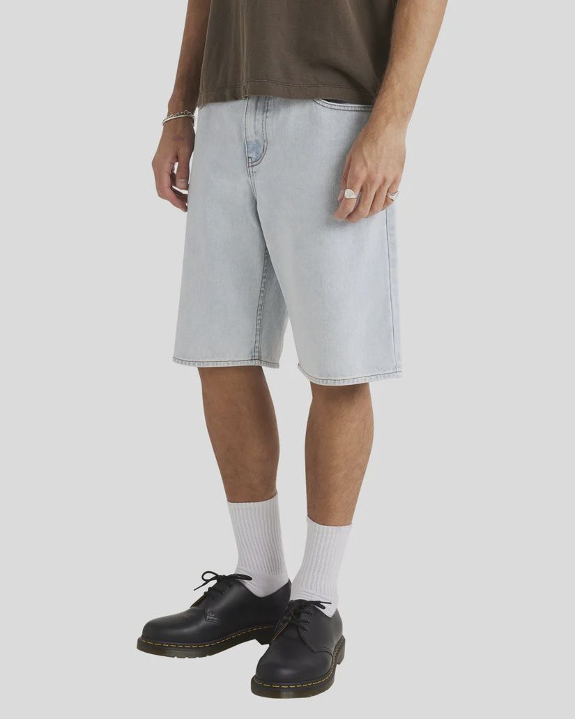 RVCA MENS SKATE DENIM SHORT - ASH BLUE