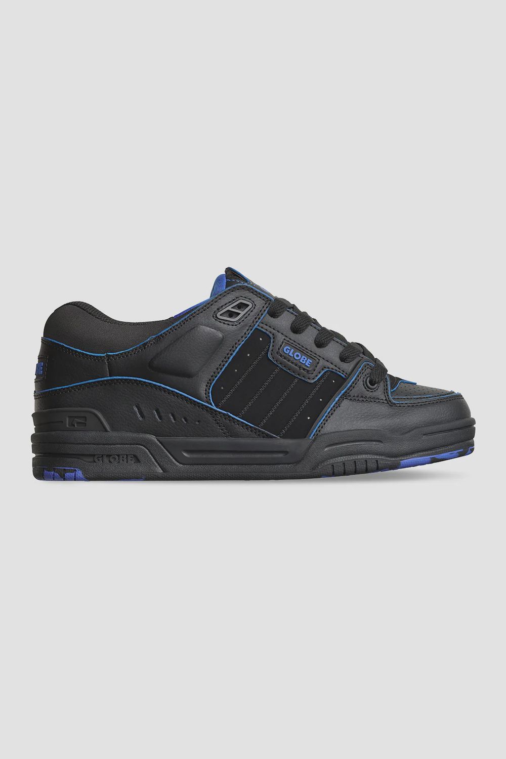 GLOBE MENS FUSION SHOE - BLACK/BLUE/MOSAIC