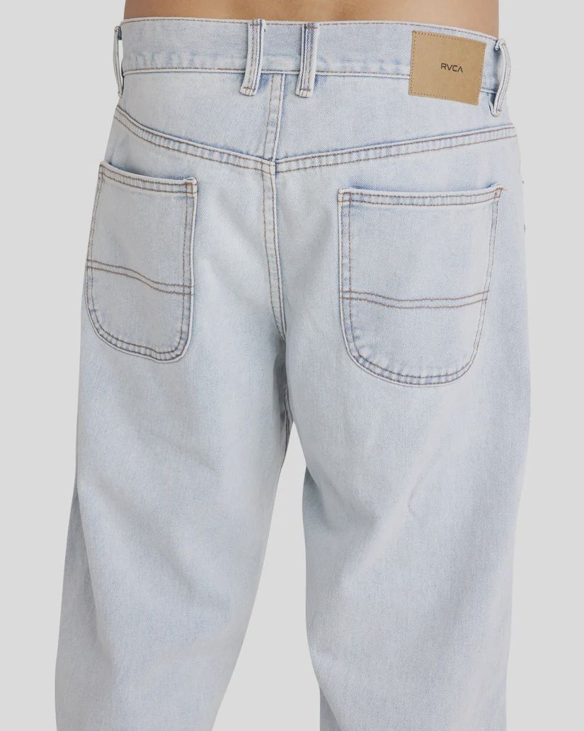 RVCA MENS SKATE DENIM JEAN - ASH BLUE