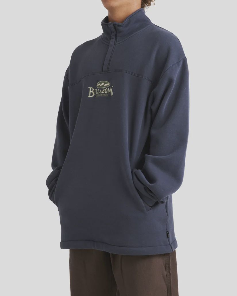 BILLABONG MENS KING PRAWN PULLOVER FLEECE - GRAPHITE