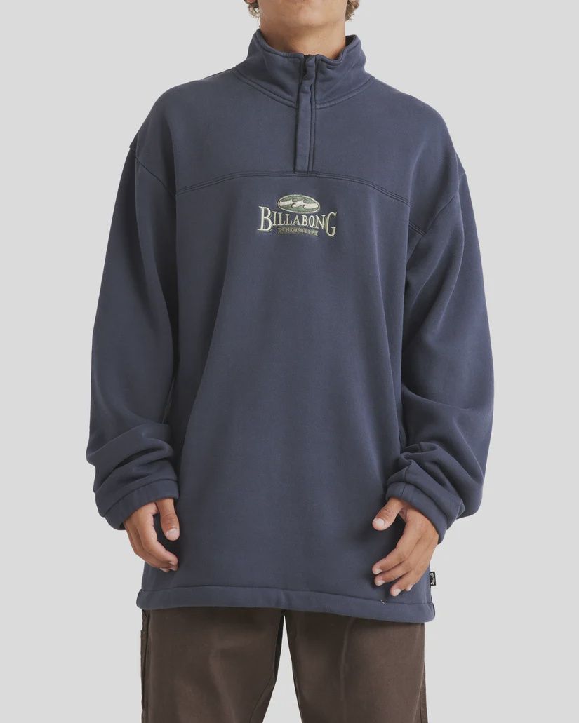 BILLABONG MENS KING PRAWN PULLOVER FLEECE - GRAPHITE