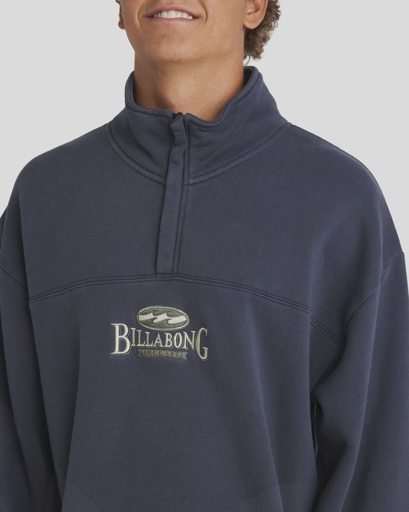 BILLABONG MENS KING PRAWN PULLOVER FLEECE - GRAPHITE
