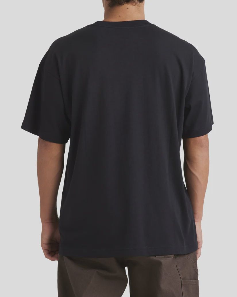 BILLABONG MENS CHROME BRACKET S/S TEE - BLACK