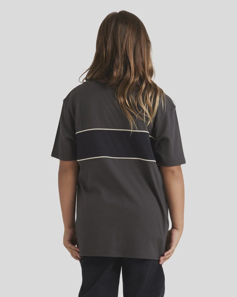 BILLABONG TEEN BOYS WARPED S/S TEE - OFF BLACK