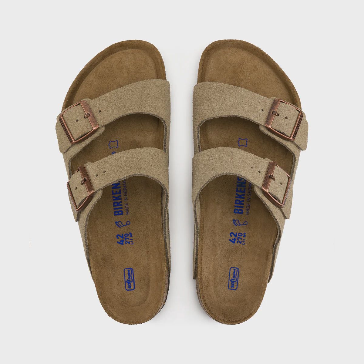 BIRKENSTOCK ARIZONA SFB REGULAR- TAUPE SUEDE LEATHER