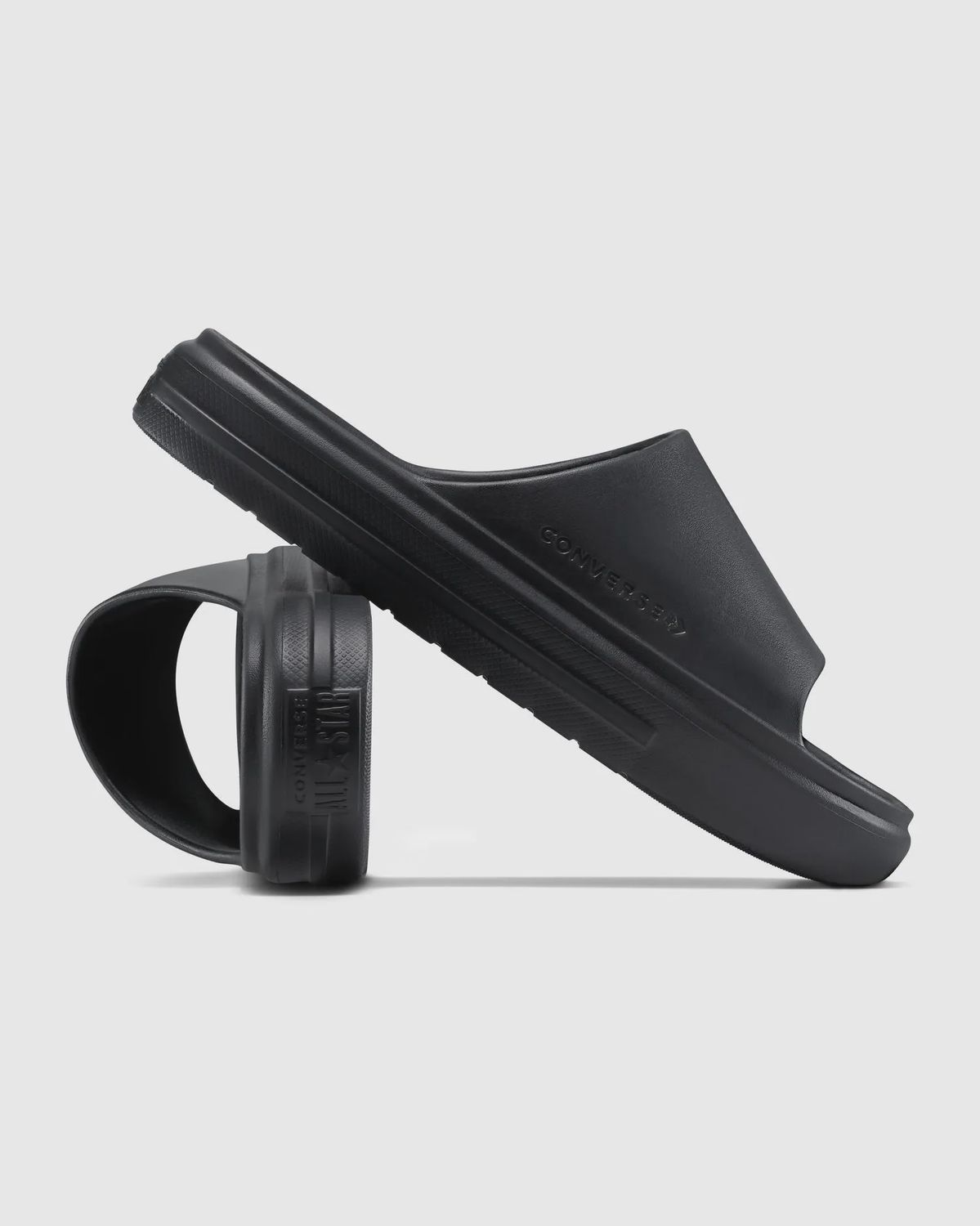 CONVERSE UNISEX ESSENTIAL SLIDE - BLACK