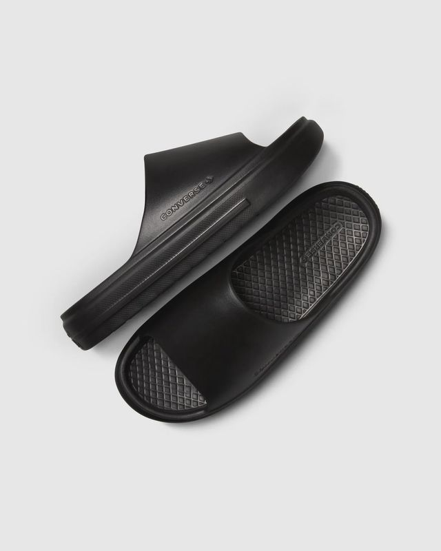 CONVERSE UNISEX ESSENTIAL SLIDE - BLACK