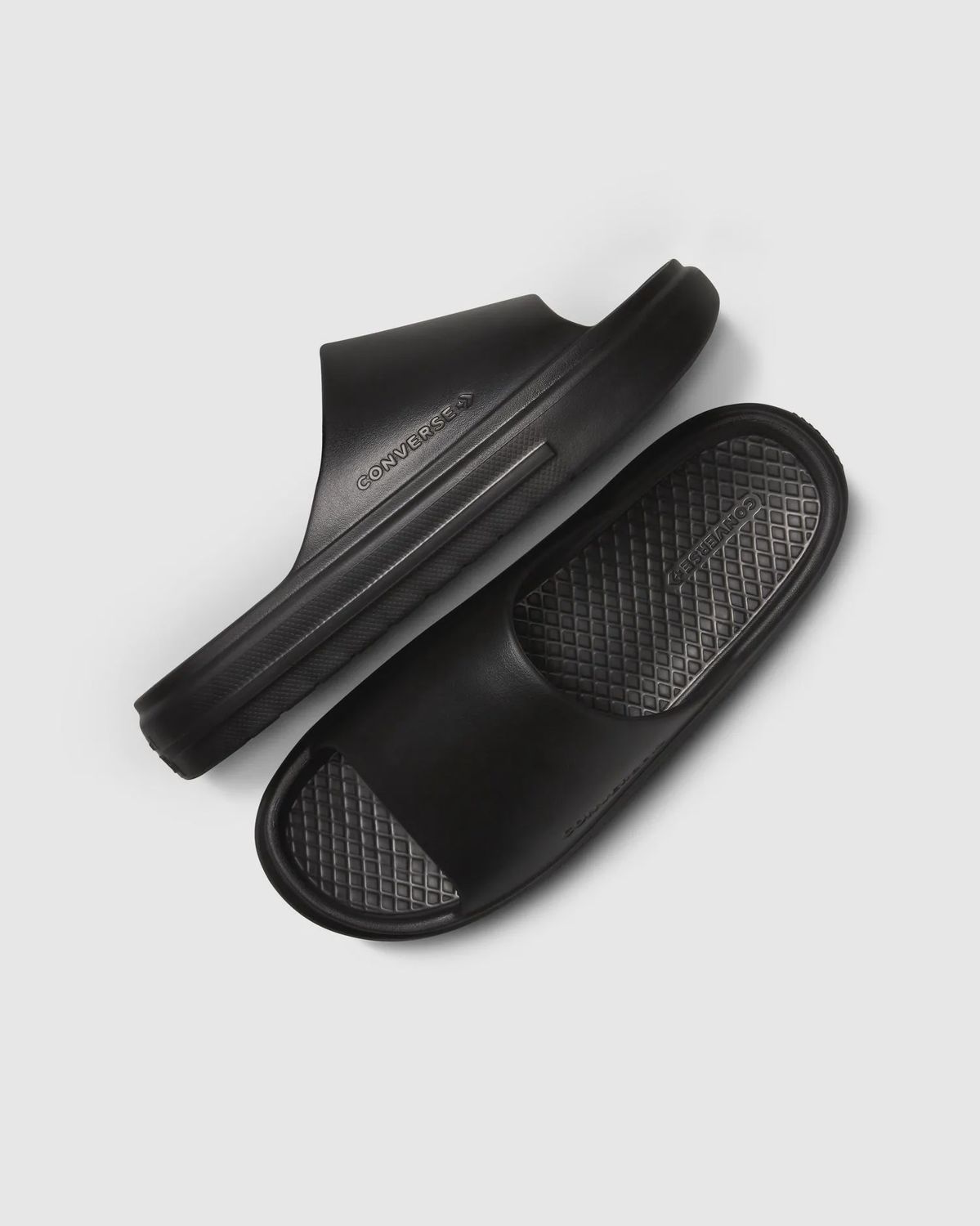 CONVERSE UNISEX ESSENTIAL SLIDE - BLACK