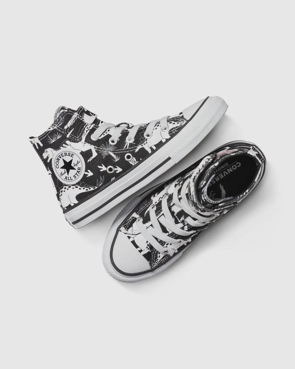 CONVERSE KIDS CT DINOCONS 1V HI - BLACK/WHITE/BLACK