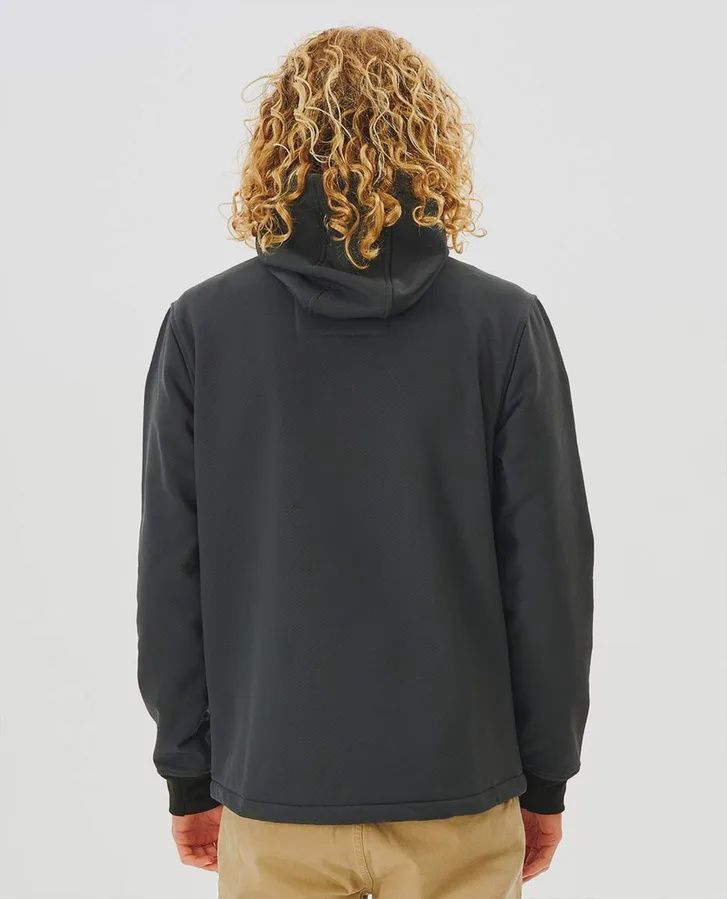 RIP CURL MENS ANTI SERIES SOFT TECH FLEECE - BLACK