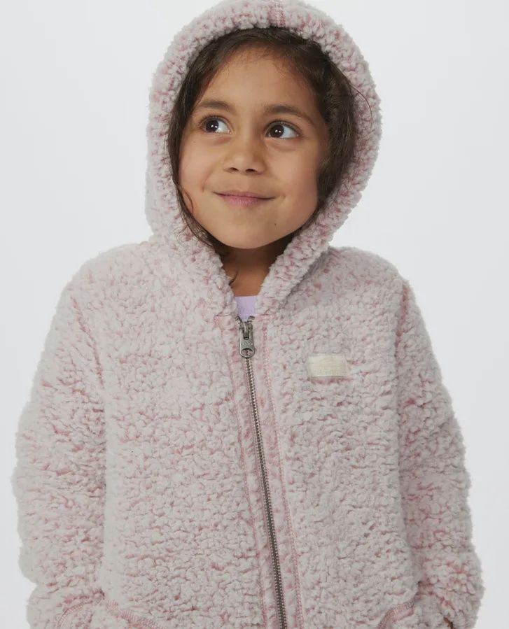 RIP CURL TODDLER GIRLS DARK N STORMY FLEECE - PINK